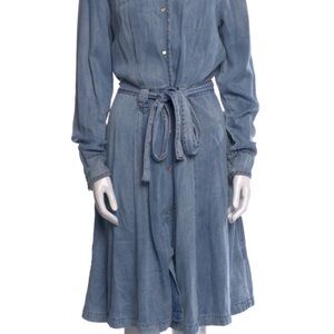 Stetson Denim Blue Button-Up Dress M